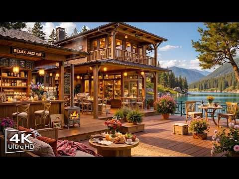 Summer Jazz Music 🌞 Outdoor Coffee Shop Ambience & Warm Jazz Instrumental Music for Relaxing, Work