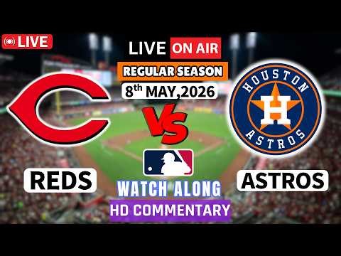 Cincinnati Reds vs Houston Astros Live-MLB Game Score Radio Broadcast ball by ball watch along with