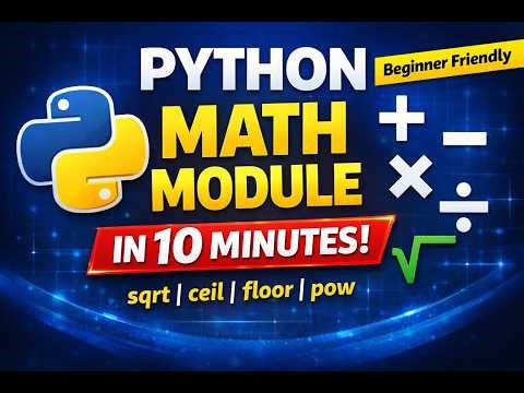 Python Math Module Explained in Tamil | Easy Examples for Beginners