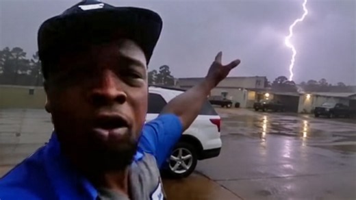 Funny weather reports caught on camera