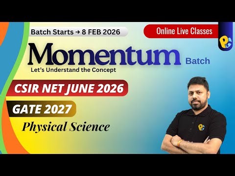 Hello Guys Join Momentum Batch | Get Started CSIR NET & GATE Preparation | PotentialG