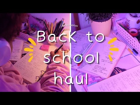 Back to school haul video📖🎒 /cute and aesthetic items |kutty channel by anna mariya ☘️#backtoschool 