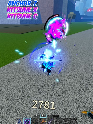 NEW Galaxy Kitsune Combo!🌌 #Bloxfruits #bloxfruit Roblox Galaxy Empyrean Kitsune mutation Godhuman Shark anchor combo in update 29 Blox fruits