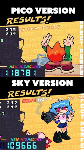 PICO VS SKY PERFECT ANIMATION 😭 (FNF Sky Update)