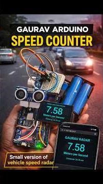 🔥Arduino IoT Speed Counter | Vehicle Speed Radar using Ultrasonic Sensor | Real Time Web App 🚗📡 #iot