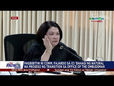 Ombudsman tuloy sa imbestigasyon kahit nagbitiw na sa ICI si Fajardo | TV Patrol