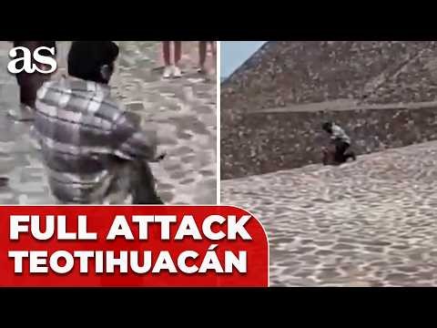 FULL SEQUENCE: Shocking incident at the Teotihuacán Pyramids caught on camera