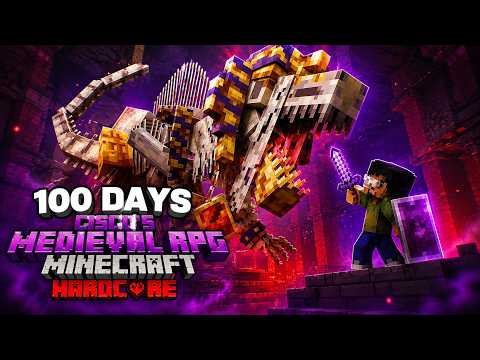 100 DAYS I DEFEAT DRAGON IN THIS MINECRAFT !!