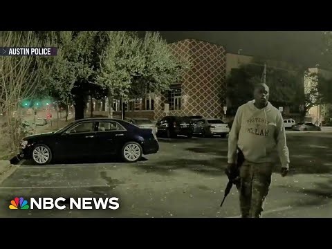 Dramatic bodycam footage shows moment police shoot gunman