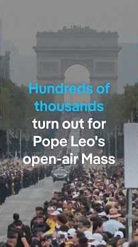 Hundreds of thousands attend Pope Leo's open-air Mass | DW News