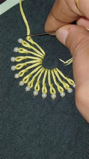 #loopstitch #borderstitch #embroidery #beginnersstitch #crochet #diynstitch #handembroidery #diy