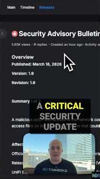 URGENT: Critical Ubiquiti UniFi Security Update (Update NOW!) 🚨