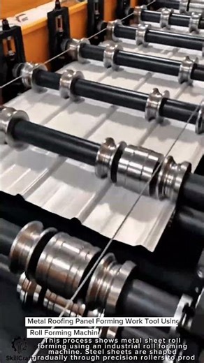 Metal Roofing Panel Forming Work Tool Using Roll Forming Machine #worktool