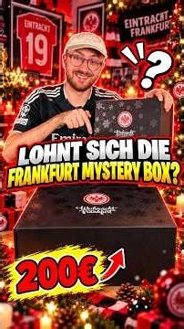 200€ Eintracht Frankfurt Weihnachts Mystery Boxen 💰🎄 #fussball #eintrachtfrankfurt