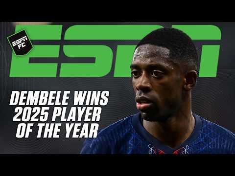 Ousmane Dembele crowned the 2025 ESPN FC Player of the Year 👑