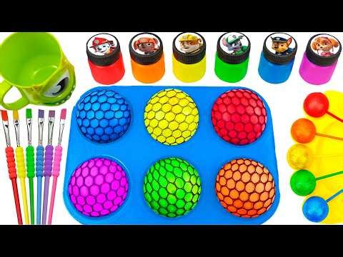 Satisfying Video l DIY How To Make MEGAS Colorful GIANT Eggs Mixed Oddly Slime Form CAK ASMR
