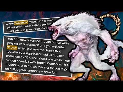 ESO U50 PTS Patch Notes Summary — Werewolf Rework REVEALED