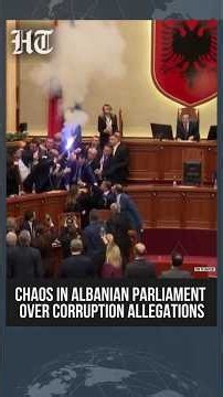Albanian Parliament Erupts Over Corruption Charges Against Ruling Government | #shorts