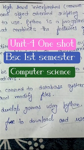 Overview of programming | One shot | Bsc 1st semester computer science #yourbscguide #bsc1stsemester