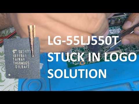LG 55LJ550T Stuck on Logo Screen Problem Fixed | EMMC IC Programming