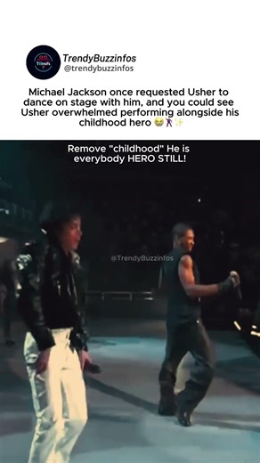 Michael Jackson “requests Usher to dance with him on stage” #michaeljackson #usher
