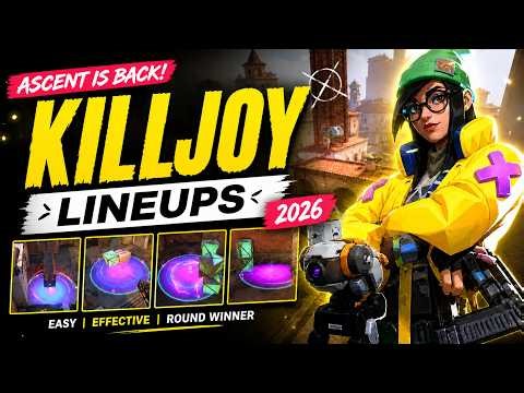 Killjoy Lineups on Ascent (2026 Guide) | Easy Round Wins