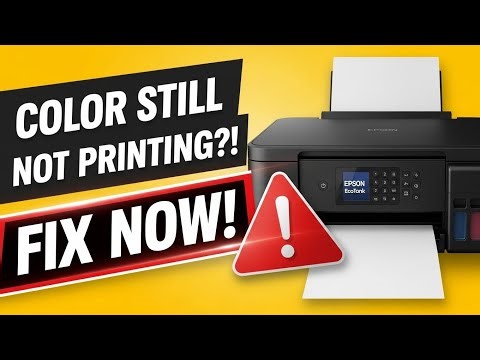 Epson Printer Not Printing Black/Color After Cleaning? Easy Fix for a Clogged Printhead