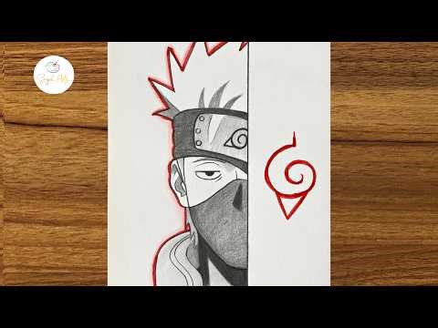 Easy Kakashi Drawing | How to Draw Kakashi Hatake Step by Step for Beginners | Easy anime drawing