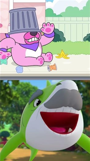 Cutest Furry Duo Ever! with Baby Shark 💛 @Kikipuppup