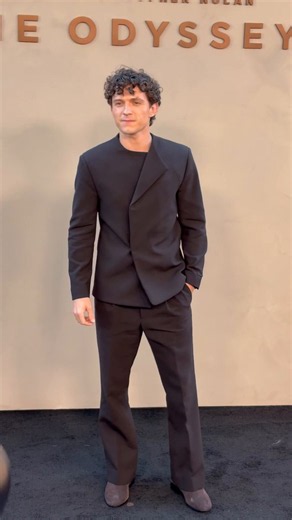 Tom Holland stuns for ‘THE ODYSSEY’ premiere in New York City.