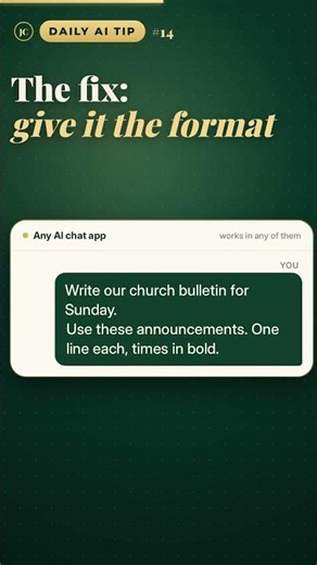 Write your church bulletin with AI in 5 minutes #AItips