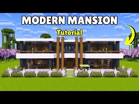 Minecraft Modern Mansion Complete Tutorial