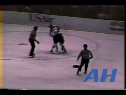 IHL Feb. 5, 1991 Dean Morton,SD v Larry DePalma,KLZ San Diego Gulls Kalamazoo Wings