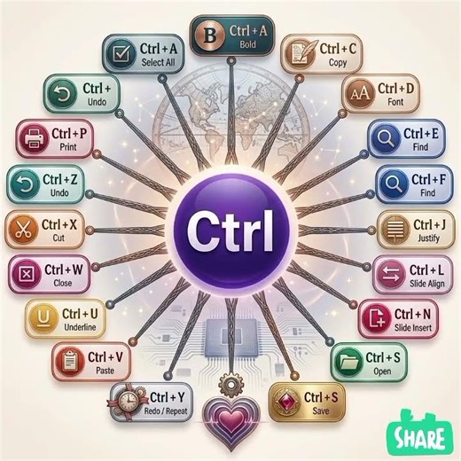 The Ultimate Shortcut Key Guide – Boost Your Computer Speed in Minutes (Ctrl+A to Ctrl+Z)
