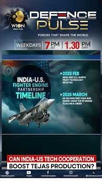 Can India-US Tech Cooperation Boost Tejas Production? | WION Defence Pulse