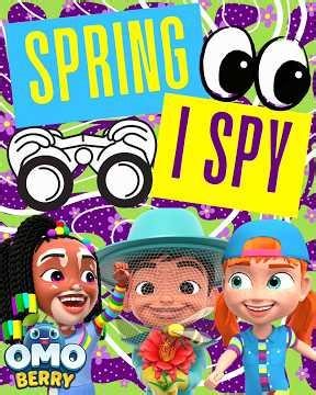 🧩 Game Time with OmoBerry: Springtime I SPY Sight Word Game | Brain Break Games for Kids