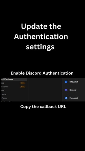 Setting Up Discord in Supabase (It's Easy) #webdevelopment #shorts