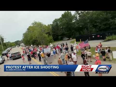 Protesters gather in Maine after fatal ICE shooting