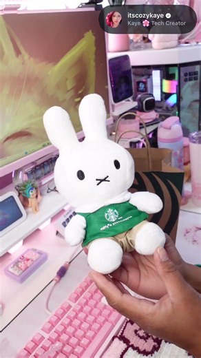 ☁️ Miffy x Starbucks Collection Unboxing 🌸 cutest collab for cozy desk setups