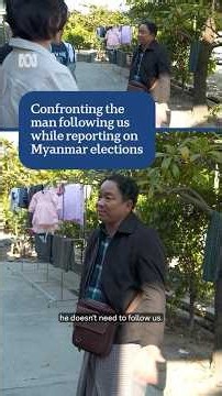 Followed while covering Myanmar's first election since military overthrow | ABC NEWS