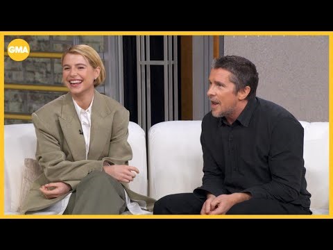 Christian Bale, Jessie Buckley talk awards season, 'The Bride!'