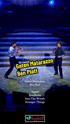 Gaten Matarazzo & Ben Platt perform “Agony” from Stephen Sondheim’s Into The Woods. The Stranger Things star was on Broadway in another #Sondheim SHO: Sweeney Todd. @Gaten Matarazzo & @Ben Platt did a short acting stint together at NYCC for Parade, which Ben went on to star in the Broadway revival. You can see Gaten in the final season of Stranger Things now on @Netflix ✨See you at the SHO!✨ #gatenmatarazzo #benplatt #strangerthings #musical