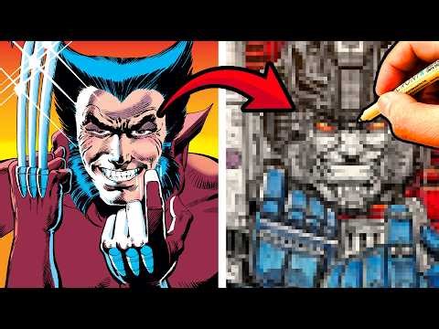 MARVEL ARTIST redraws FAMOUS COMIC COVERS with TRANSFORMERS? Frank Miller's WOLVERINE #1 !
