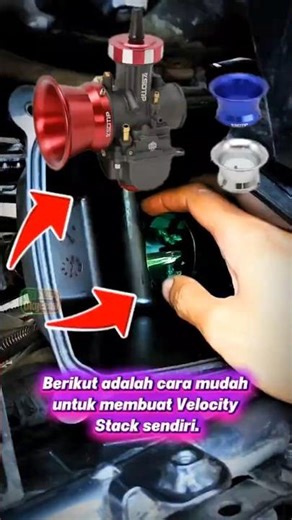 Ora Modal Duit 😣 Pasang Velocity Stack di Motor Injeksi 👈 #shorts #diy #otomotif #vixion #modifikasi