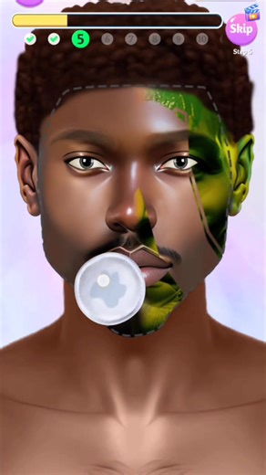 Alien 👽 face transformation 👍 #beauty #cartoon #cleaning #hairstyle #makeup #gaming #asmr | A to z gaming