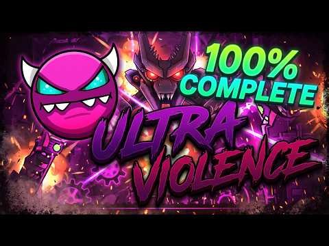 Ultra Violence 100% (Medium Demon) | Full Completion GG! 🔥#geometrydash #ultraviolence