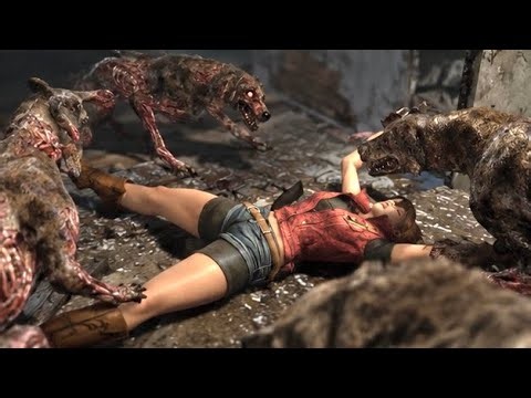 【Resident Evil 6】Claire vs Zombie dog - ryona Scenes｜クレア vs ゾンビ犬 リョナシーン