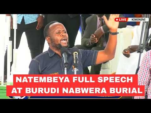 BREAKING: Bullets FIRED at Burudi Nabwera burial as Gov.Natembeya was Speaking destroying Ruto