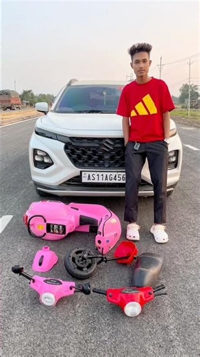 Ekon Laal and Pink Rc Remote Control Rc Vaspa Scooter Testing 😍