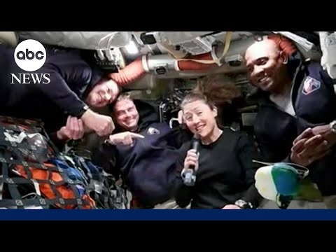 Artemis II astronauts speak to ABC News en route to the moon